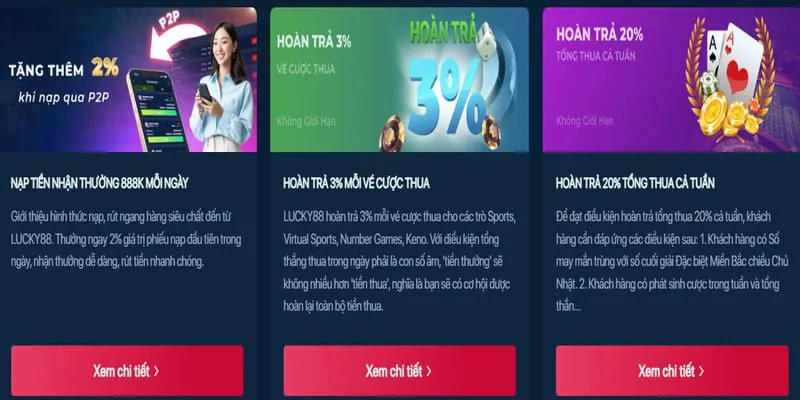 Chương trình hoàn trả casino jb88 web